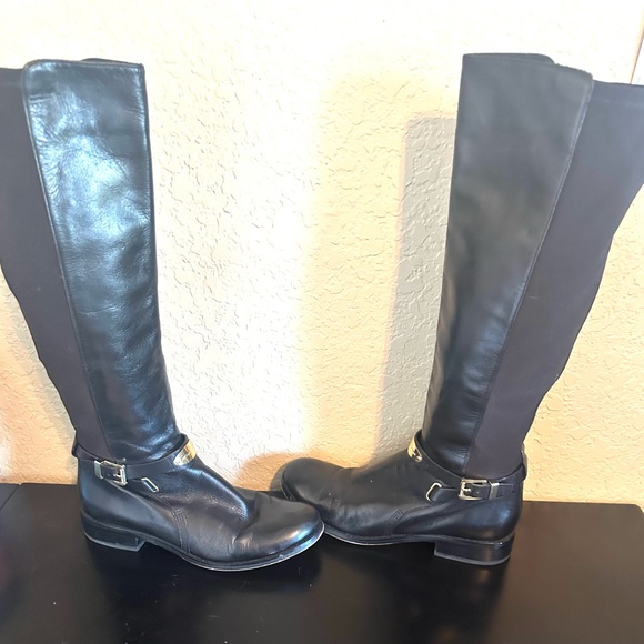 Michael Kors riding boots. Color: Black. Size: 7.  Worn maybe 2 times! - Picture 2 of 6